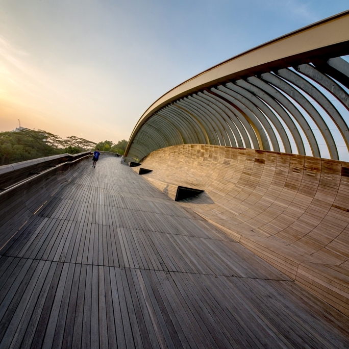 Landscape photo of the Henderson waves as the sun goes down