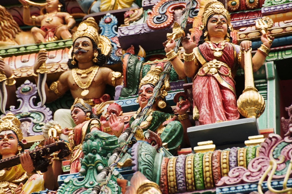 Picture of a temple façade in Little India