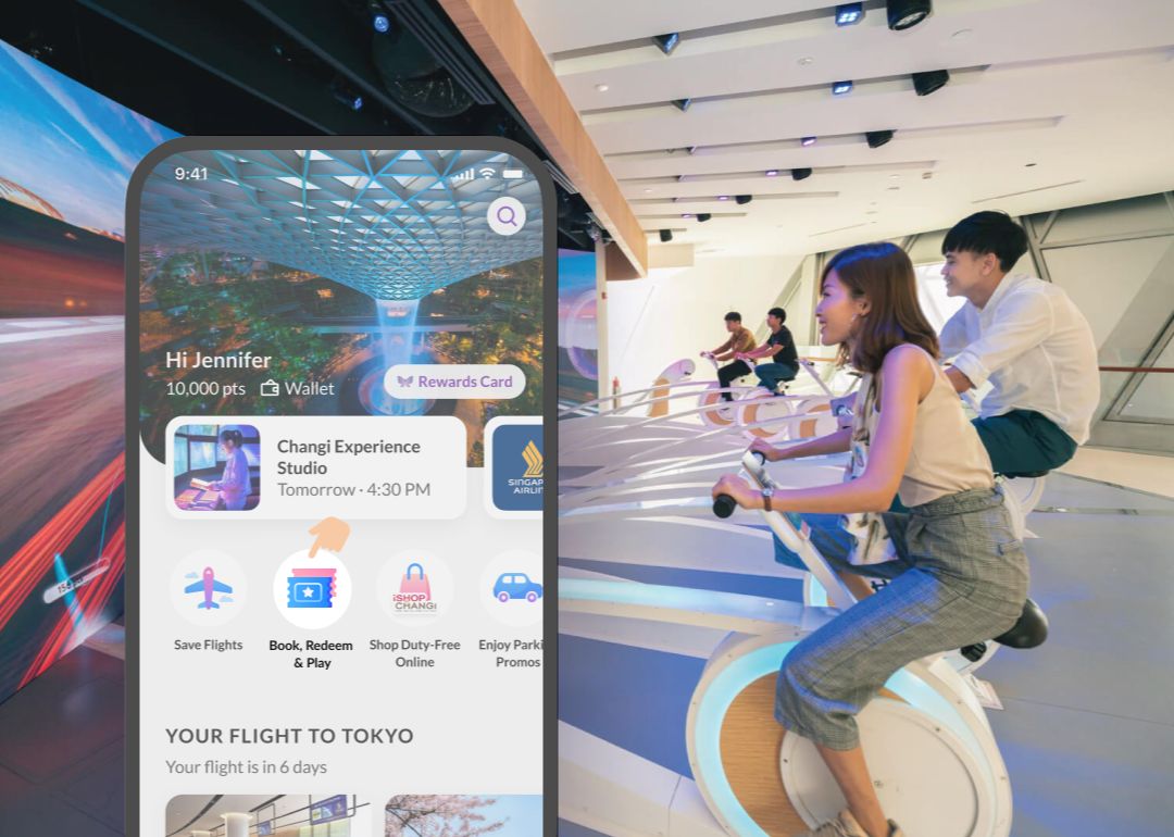 pre-book attractions like changi experience studio on the changi app