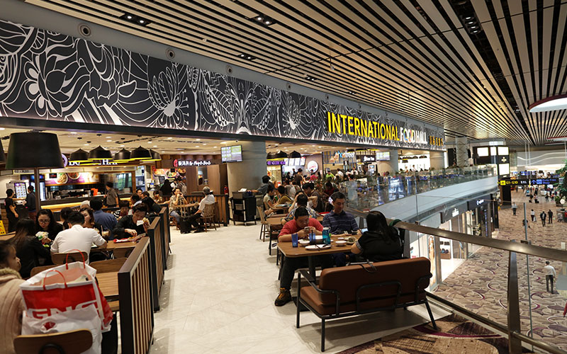 Dining area at the International Food Hall.