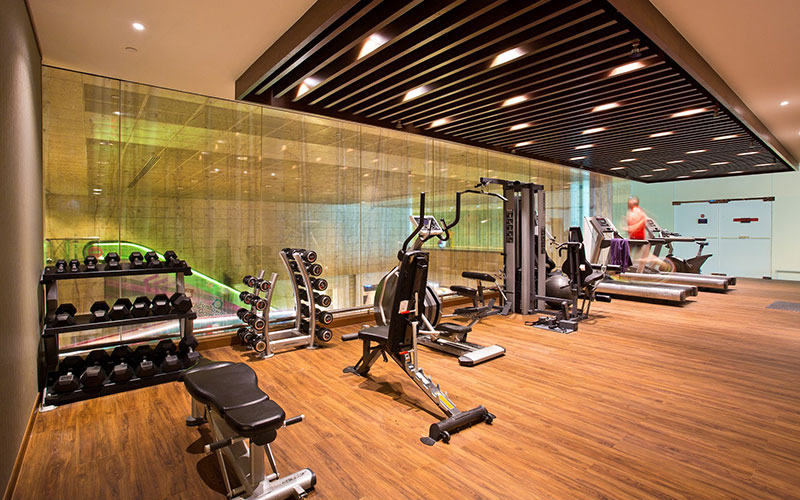 The gym facilities