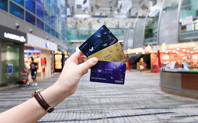 Changi Rewards membership cards