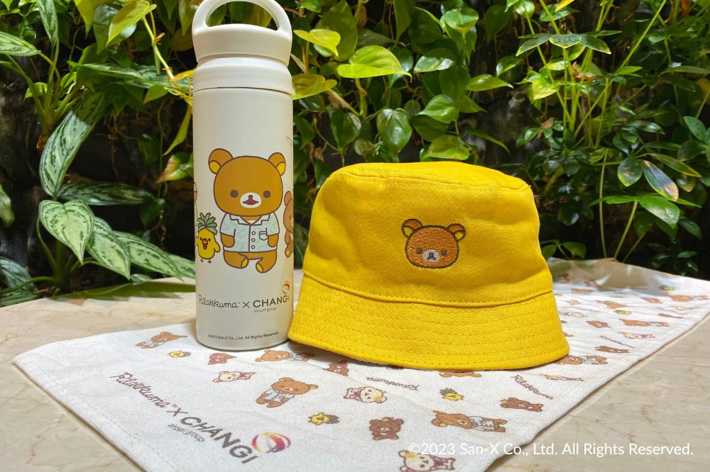 Rilakkuma Kids Reversible Bucket Hat, Rilakkuma Travel Tumbler and Tea Towel