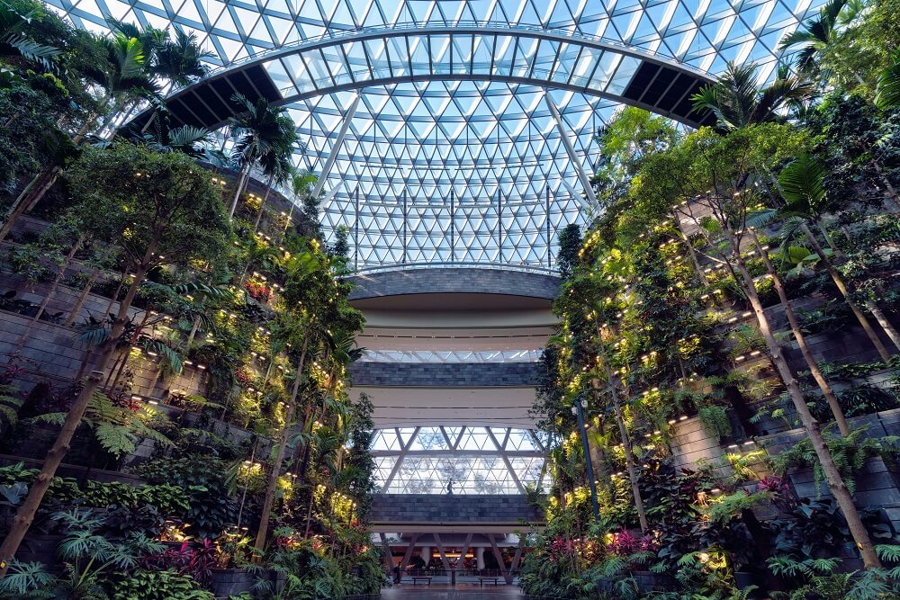 shiseido forest valley in jewel changi airport singapore
