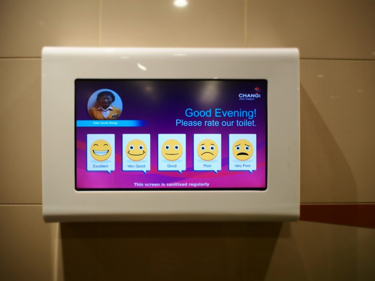 Feedback system in Changi's washrooms