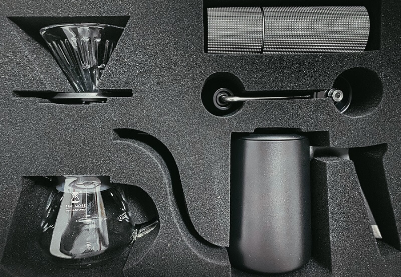  timemore c2 pour over coffee set up singapore