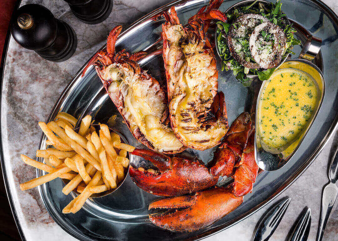 Lobster platter at Burger and Lobster
