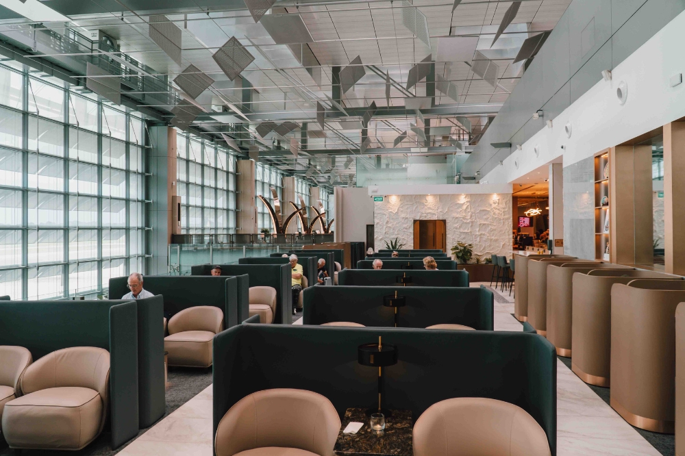 seating area in new changi airport terminal 3 sats premier lounge