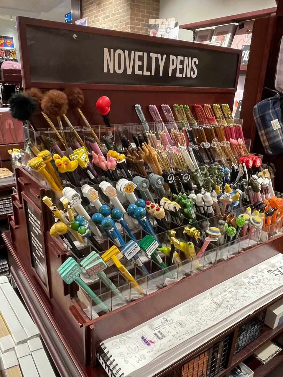 novelty pens and stationery typo singapore