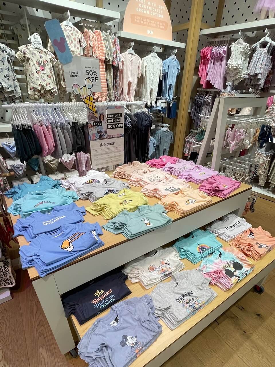 t-shirts and onesies from cotton on kids