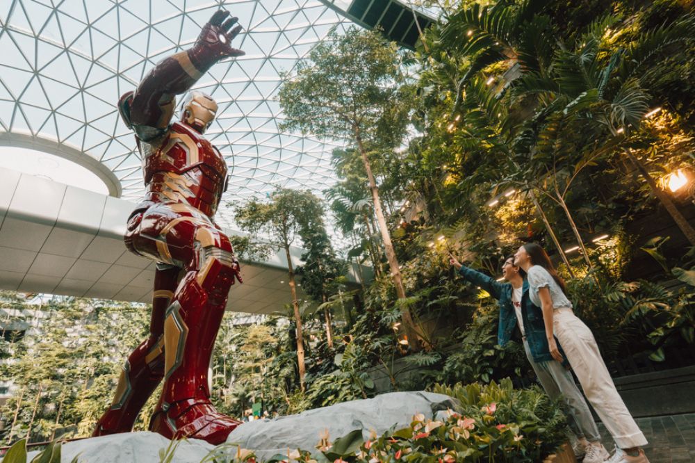 iron man, marvel avengers, jewel changi airport singapore