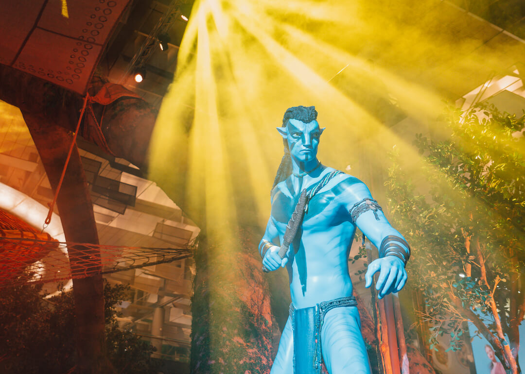 light, sound and projection shows of avatar 2 at changi festival village, singapore