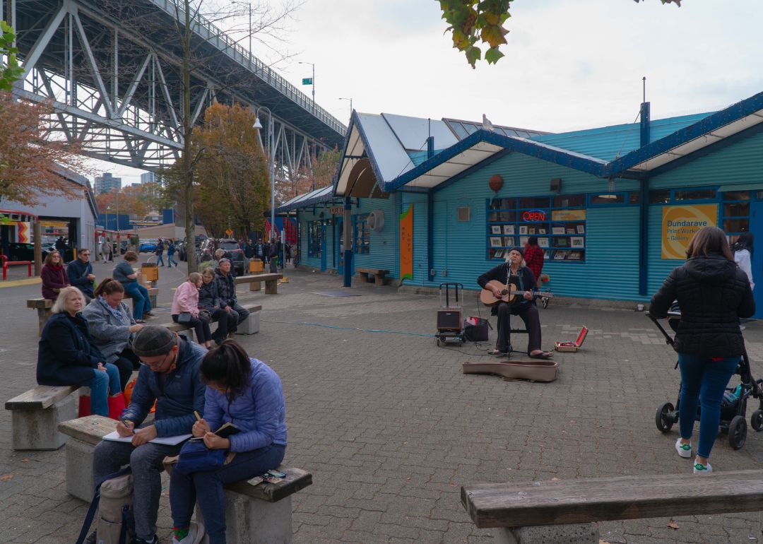 Artists and musicians are drawn to Granville Island for its rich heritage and culture.