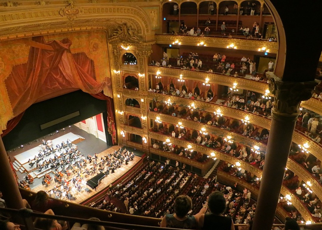 a classical music concert in the grand and majestic teatro colón, argentina