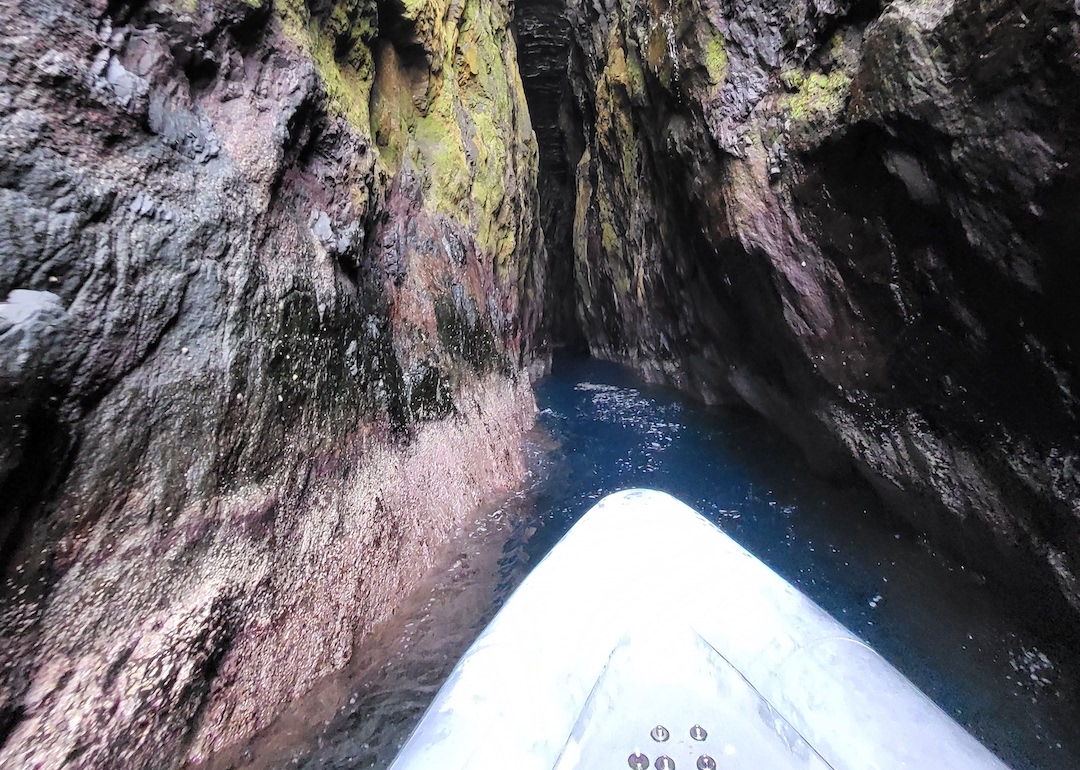 klæmintsgjógv sea cave on faroe islands