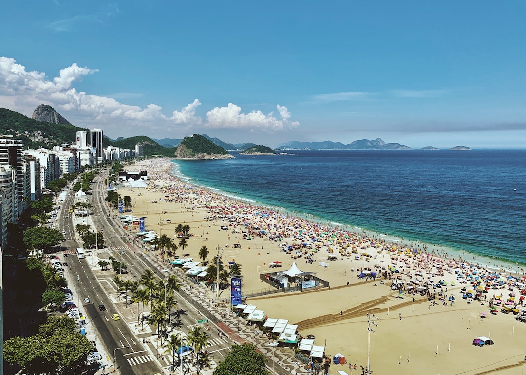 copacabana beach, getaway for parasailing