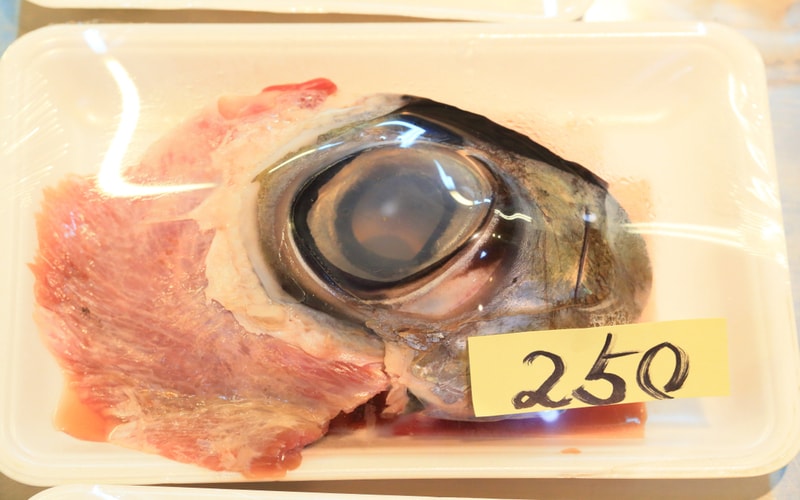 A packaged tuna eyeball