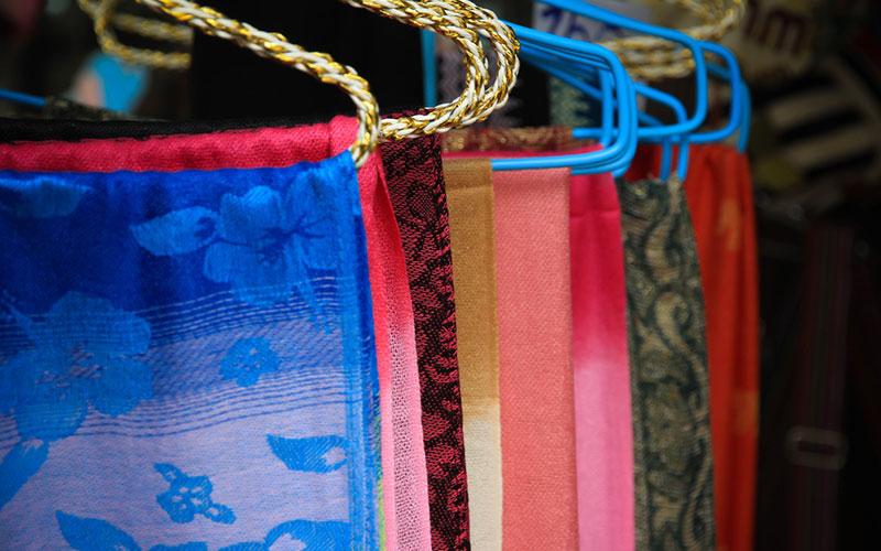 Signature handcrafted organic cotton fabrics from Madurai