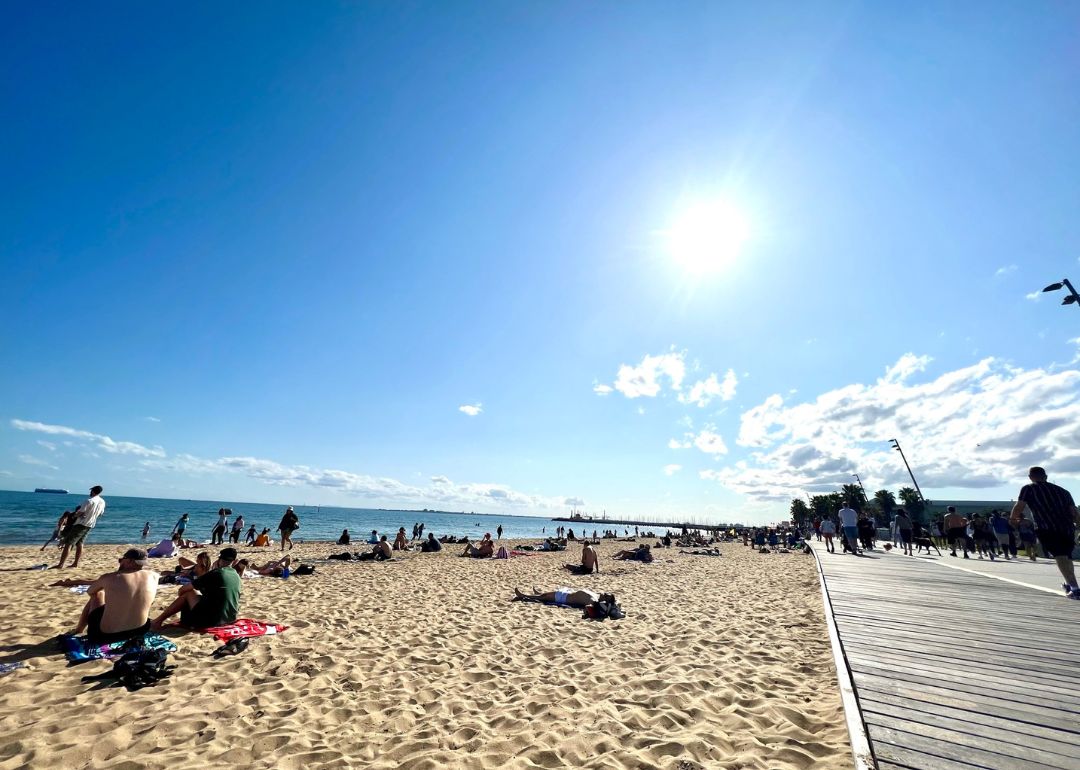 st kilda beach, a short day trip from melbourne’s city centre