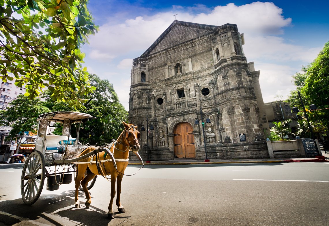 nestled within the cosmopolitan cityscape lies old-world Intramuros, manila, the philippines