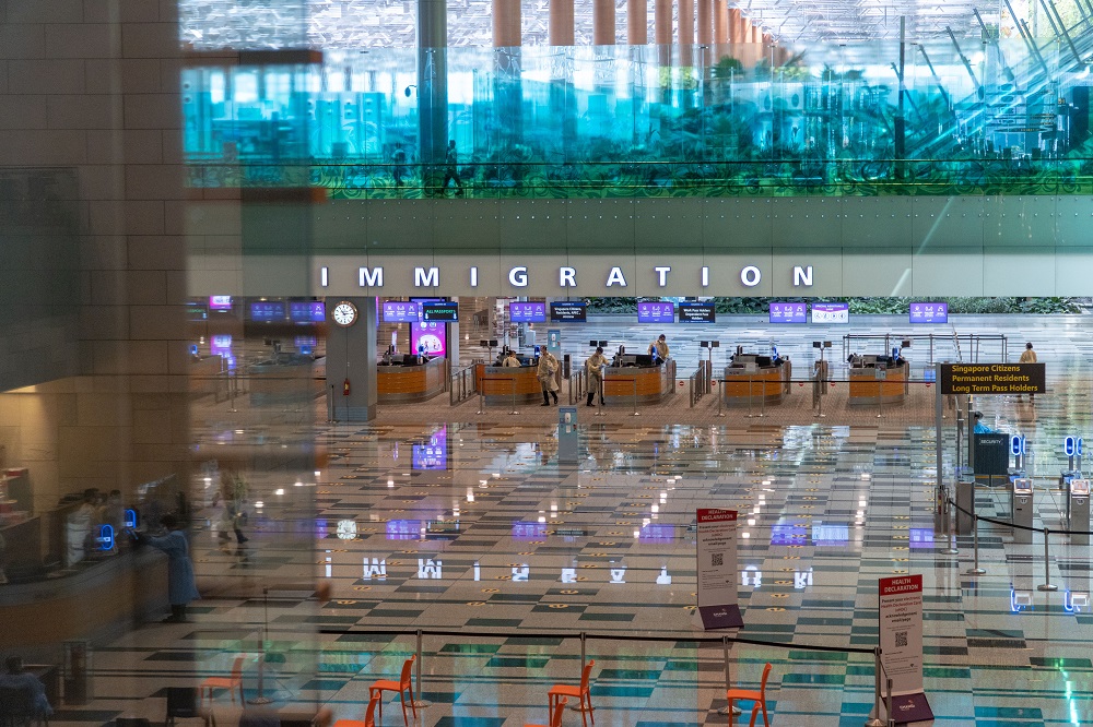 arrival halls in changi airport singapore