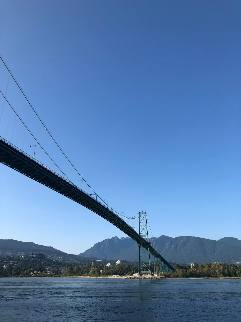 view of lions gate bridge in vancouver