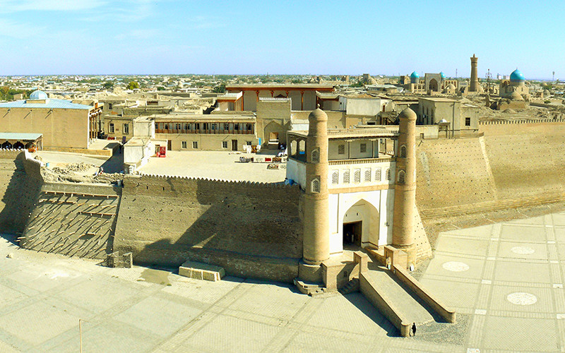 The Ark Fortress in Bukhara, built around the 5th century. 