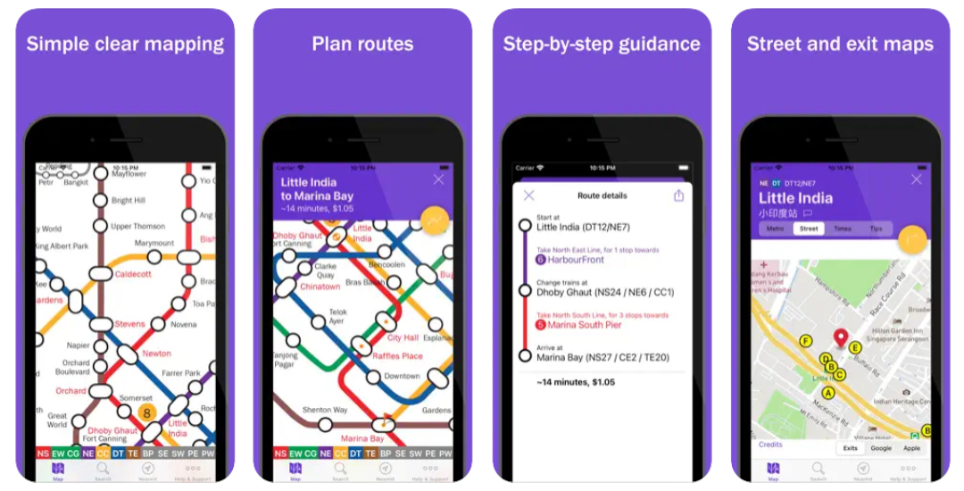 Explore Singapore, Mobile App, Public Transport