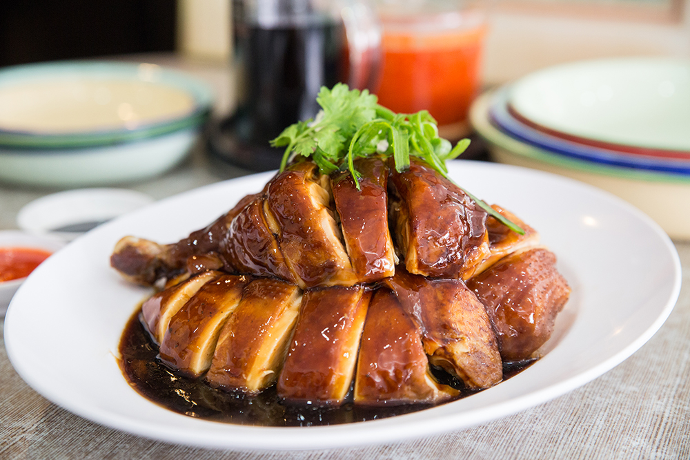 A plate of soya sauce chicken from Lee Fun Nam Kee Chicken Rice 