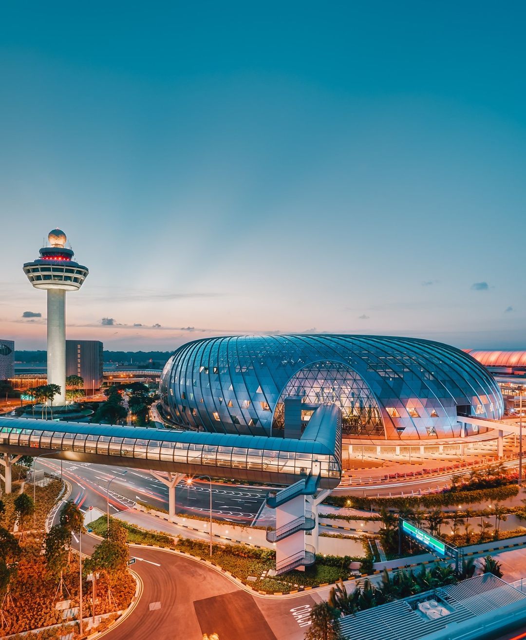 view of changi airport in singapore