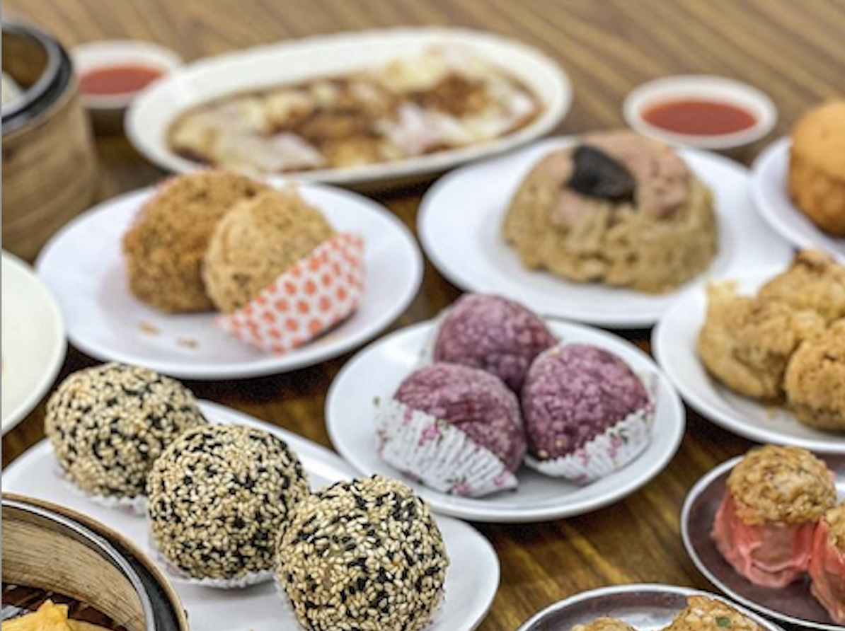 a spread of dim sum varieties at swee choon tim sum at century square, east singapore