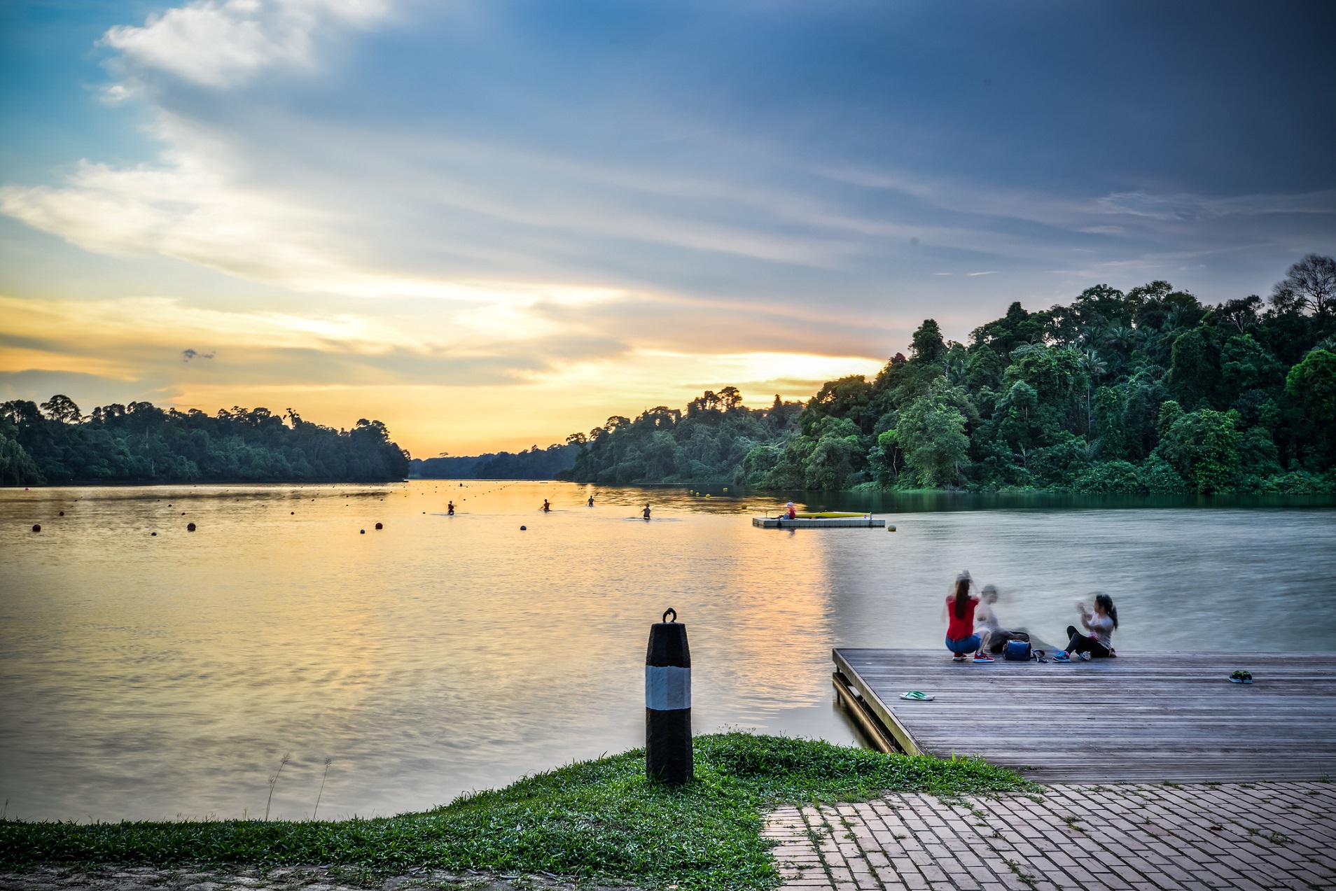 Photo of people enjoying an afternoon at MacRitchie Reservoir Park. 
