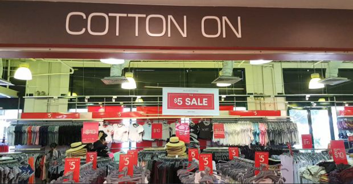 Cotton On outlet store at Anchorpoint