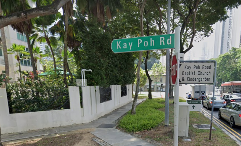 kay poh road located at river valley district in singapore named after Wee Kay Poh of Messrs. A. L. Johnston & Company