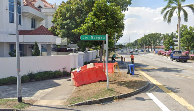 lor nangka street located at katong, east Singapore