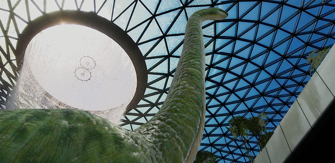 Travel back in time with AR dinosaurs in Search